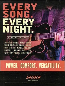 Gretsch G6136T Players Edition Falcon guitar 2016 advertisement 8 x 11 ad print - Picture 1 of 3