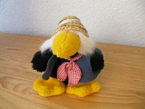 NICI Ente Paula Emma Rabe Sam mit Strohhut 15cm Stofftier Kuscheltier Plüschtier - Bild 1 von 2