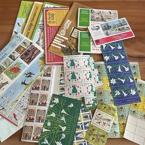 Lote de estampillas adhesivas vintage de conservación de animales sellos navideños decorativos - Imagen 1 de 8