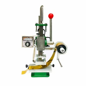 10*13CM Manual Hot Foil Stamping Machine Leather Press Logo Printing Bronzing - Picture 1 of 5