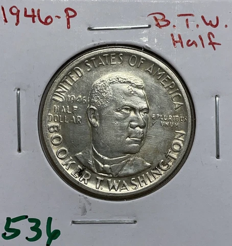 1946 50c Booker T. Washington Commemorative Half Dollar Cover