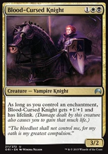 MTG BLOOD-CURSED KNIGHT FOIL EXC - CAVALIERE MALEDETTO DAL SANGUE - ORI - MAGIC - Picture 1 of 1