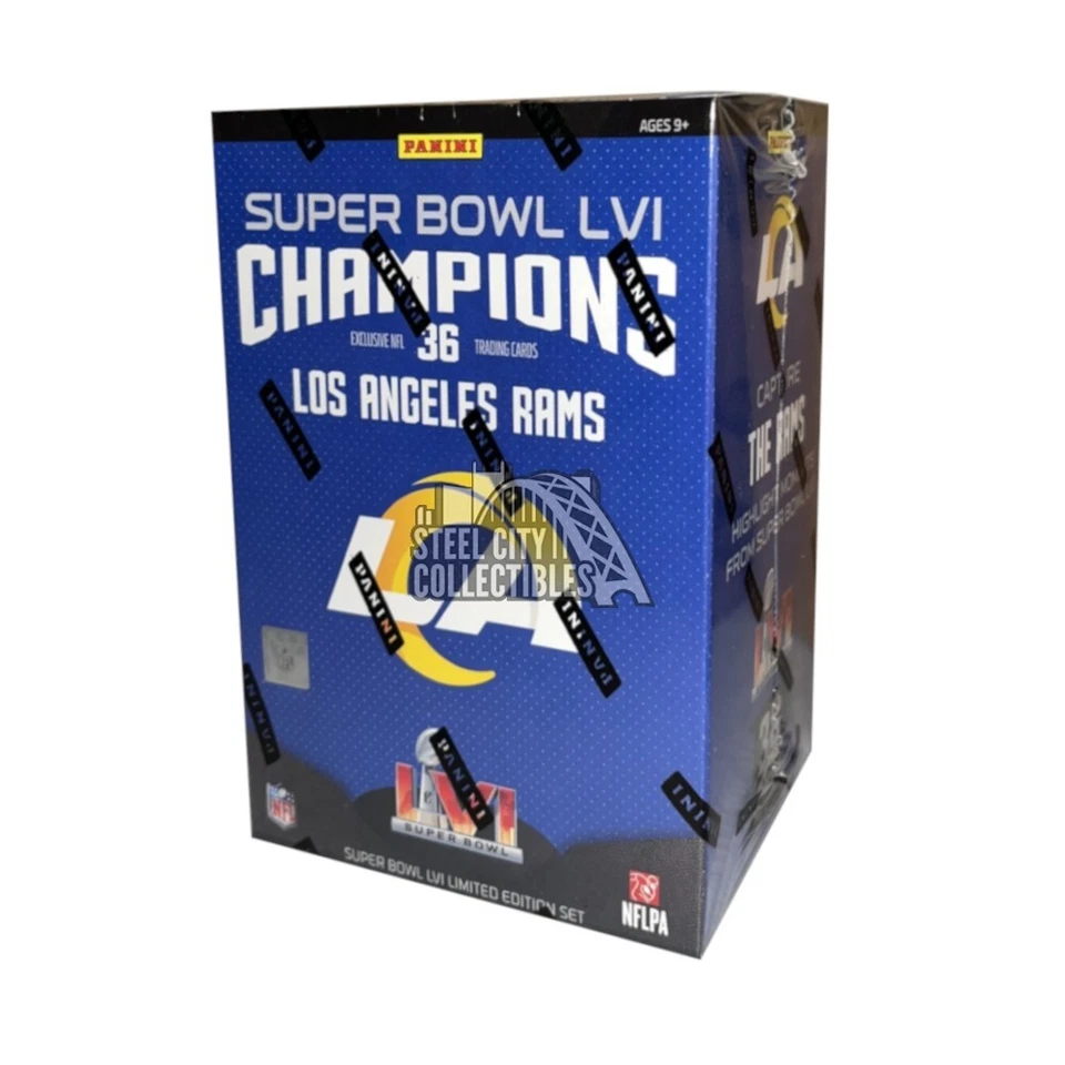 Juego de caja Panini LA Rams Super Bowl LVI 2022 Champions Foto 1 de 1