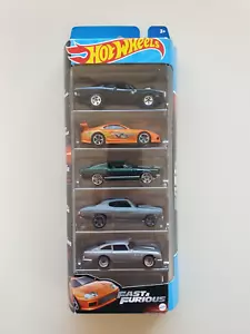 2023 HOT WHEELS FAST AND FURIOUS SET 5 TOYOTA SUPRA PAUL WALKER DODGE CHARGER - Foto 1 di 5