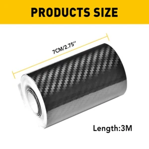 Car Door Body Carbon Fiber Sticker Protector Sill Scuff Cover Anti Scratch Strip - Picture 1 of 10