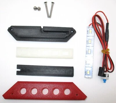 Fits Traxxas Slash 4X4 and 2WD, Unbreakable LED Light Set For Front Bumper - Image 1 of 4