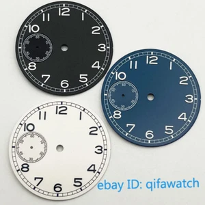 Reloj Estéril 37mm Negro/Azul/Blanco Esfera Ajuste Luminoso ETA 6497 st3600 Movimiento - Imagen 1 de 11