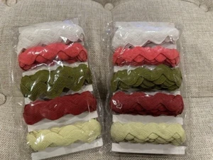 Set of Two X-Large Ric Rac Trim ~1"-5 Colors Included - Picture 1 of 2