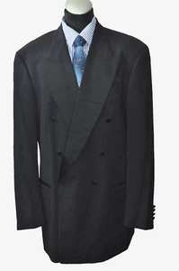 BOSS Smoking Dinnerjacket-Scala- Gr.110 (58groß) Mitternachtsblau Seidenspiegel - Bild 1 von 11
