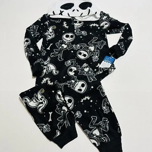 Boys Small 6 7 Nightmare Before Christmas Pajamas Jack Skellington Suit - Picture 1 of 8