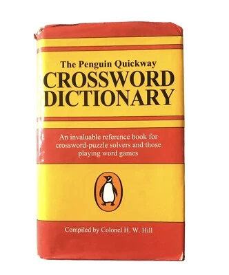Penguin Quickway Crossword Dictionary by H.W. Hill Hardback Book (Hardback) Rare - Image 1 of 4