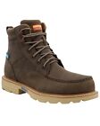 Twisted X Men's Shitake 6" Lace-Up Waterproof Work Boot Composite Toe Cream 10