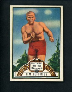 1951 Topps RINGSIDE BOXER # 54 Jim Jeffries EX/MT+ condition Boxing