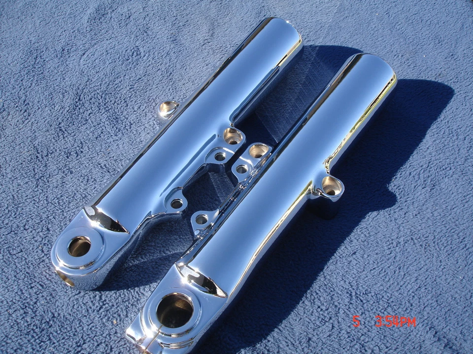 HARLEY CHROME TOURING LOWER LEGS 14-23 Road Glide FLTR Exchange Program 45500171 - Image 1 of 4