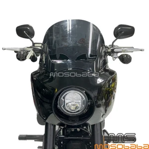 Front Headlight Fairing Windshield Kits w/Headlight Extension Blocks For Harley - Picture 1 of 9