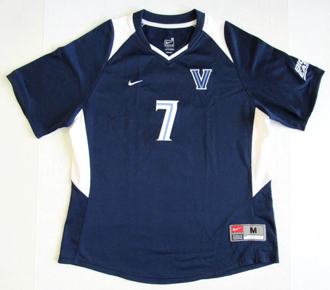 Villanova Wildcats #7 Soccer Jersey Women's Size M Nike Blue/White Cover
