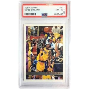 1997 Topps Kobe Bryant #171 2nd Year LA Lakers - PSA 8 - Picture 1 of 1