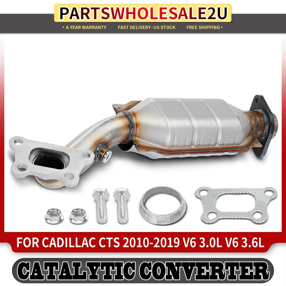 Convertidor catalítico del lado del conductor delantero para Cadillac CTS 2010-2019 V6 3,0 L 3,6 L Foto 1 de 4