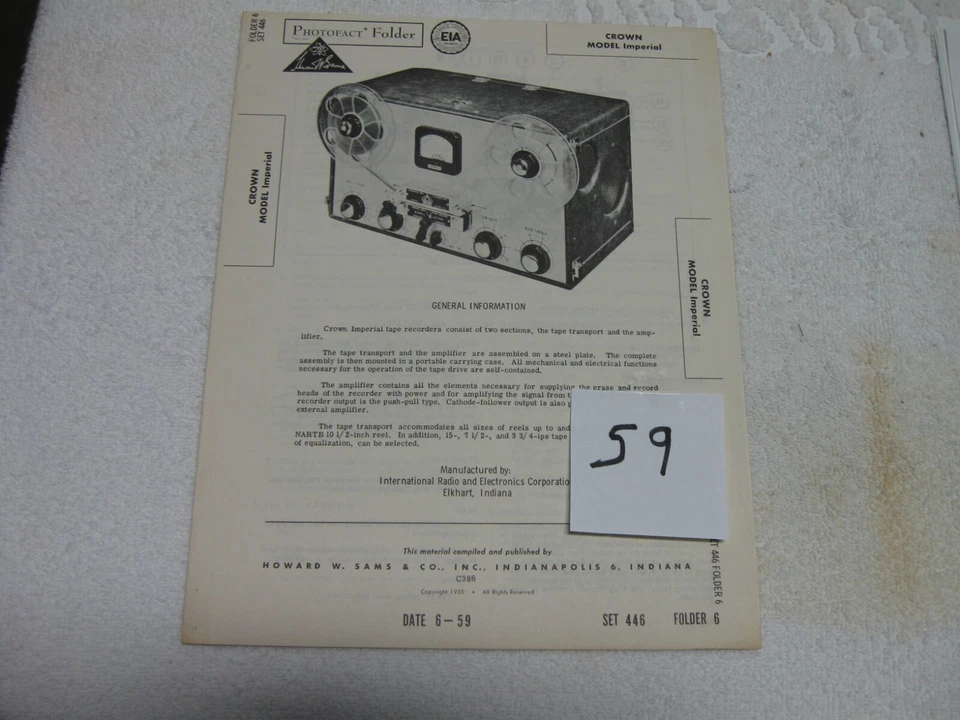 Manual de servicio Crown Imperial; copia Foto 1 de 1