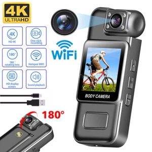Body Camera 4K HD WIFI Outdoor Sport Action Mini Cam Video Recorder Night Vision - Picture 1 of 30