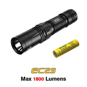 NiteCore EC23 LED 1800 Lumens Flashlight Torch