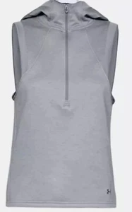 NWT Under Armour Women’s XS Extra Small Gray Fleece Vest - Picture 1 of 11