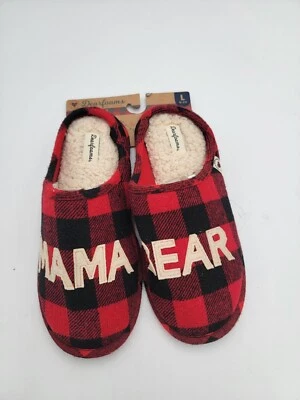 Dearfoams Women's Memory Foam House Slippers Mama Bear  L 9-10 - Image 1 of 3