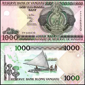 Vanuatu 1000 Vatu, 2002 ND, P-10c, UNC - Foto 1 di 1
