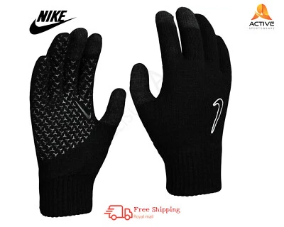 Nike Men's Knit Grip Gloves Football Women Magic Winter Touch Screen Compatible - image 1 of 4