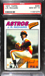 1977 TOPPS #260 J.R. Richard PSA 10 11331274