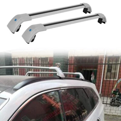 Barras transversales para portaequipajes LEXUS NX 2015-2021 con cerradura plateadas Foto 1 de 4