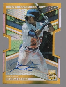 KENDALL GEORGE 2023 PANINI ELITE EXTRA EDITION STATUS DIE-CUT GOLD RC AUTO #6/10 - Picture 1 of 2