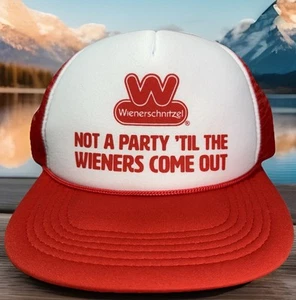 🔥NEW Wienerschnitzel Hat Not A Party 'Til The Wieners Come Out Baseball Cap - Picture 1 of 9