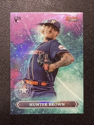 2023 Bowman Best Hunter Brown Rookie Astral Projections #AP-12 Houston Astros RC - Image 1 of 2