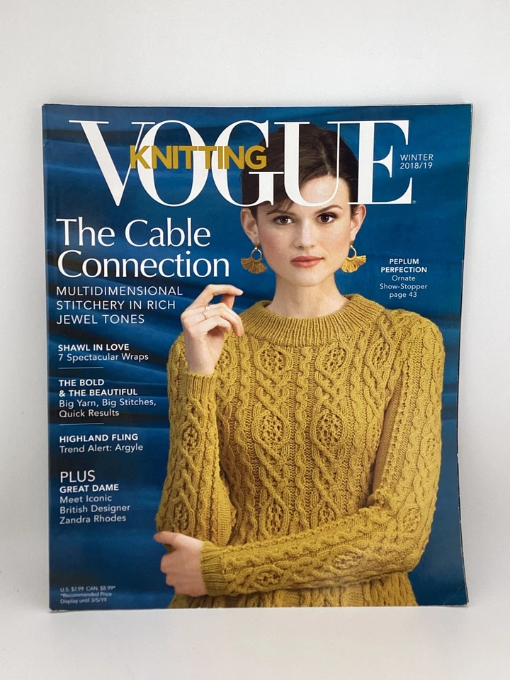 Vogue Knitting Magazine Winter 2018/19 Multidimensional Stitchery - Image 1 of 1