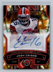 2024 Topps Resurgence Gold Surge/50 Josh Cribbs Signature Auto #RS-JC Browns - Imagen 1 de 2