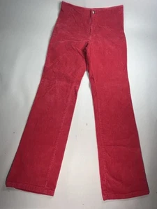 AMI Pant Trousers Red Corduroy Paris Alexandre Mattiussi High Rise Y2K Chino Vtg - Picture 1 of 8