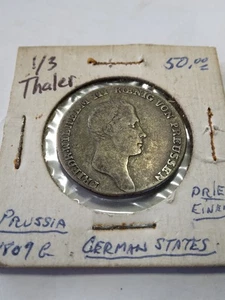 1809 G Prussia 1/3 Thaler Glatz Mint - Picture 1 of 6