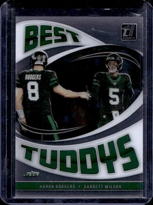 2024 Panini Clearly Donruss Aaron Rodgers Garrett Wilson Best Tuddys #6 Jets - Picture 1 of 2
