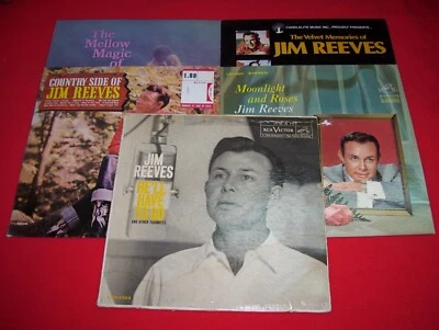 JIM REEVES       Lot Of 6 Vinyl Record LPS - Image 1 of 4
