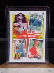 1986 TOPPS THE PETE ROSE YEARS 1983-1985 #7 BASEBALL CARD SLEEVED CENTERED NM+ - Picture 1 of 2