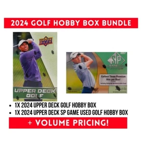 2x PAQUETE 2024 Upper Deck Golf Hobby Box + 2024 SP Juego Usado Golf Hobby Box - Imagen 1 de 3