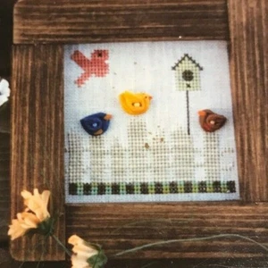 Fanci That Bird Buddies birds Birdhouse Cross stitch pattern 1996 - Picture 1 of 5