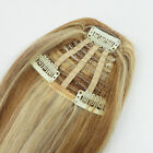 100% Remy Human Hair Side Fringe Temple Bang Clip in Topper Hairpiece Extension