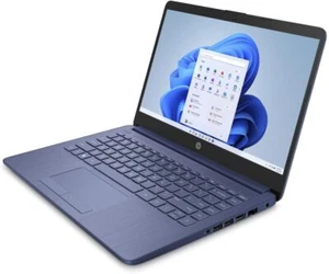 New HP Stream Laptop 14" HD Celeron N4120 8GB 64GB eMMC Webcam Office 365 Blue - Picture 1 of 10