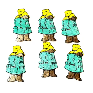 Paddington Bear Embroidered Patch Vintage Iron-on Patch Lot of 6 Pcs #A35 - Picture 1 of 3