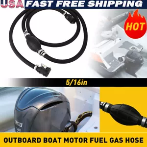 For Parkson Mariner Johnson Outboard Tank Motor Boat Fuel Gas Hose Line Marine A - Picture 1 of 14