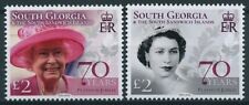 South Georgia 2022 MNH Royalty Stamps Queen Elizabeth II Platinum Jubilee 2v Set