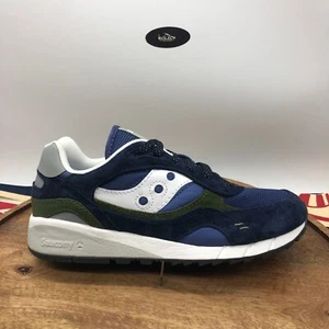 Saucony Men Shadow 6000 Premium Navy Blue White Suede Shoe Size 8.5 S70674-4 NEW - Picture 1 of 8