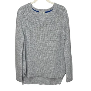 Marine Layer Aspen Sweater Womens Size Medium Gray Pineapple Stitch Soft Cozy - Picture 1 of 7